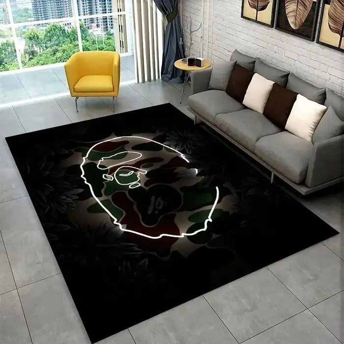 Tapis antidérapant Fashion B-BAPE pour salon