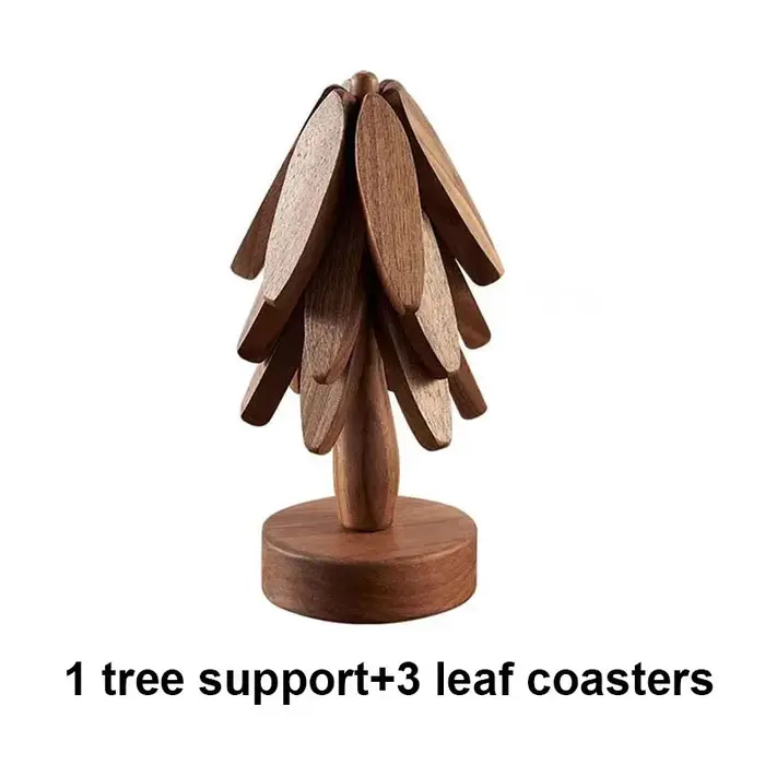 Tapis isolant pour sapin de Noël, dessous de plat en bois massif, dessous de plat anti-brûlure, dess