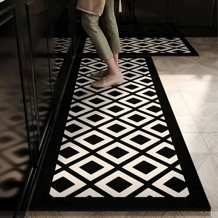 VIKAMA Lot de 2 tapis de cuisine antidérapants