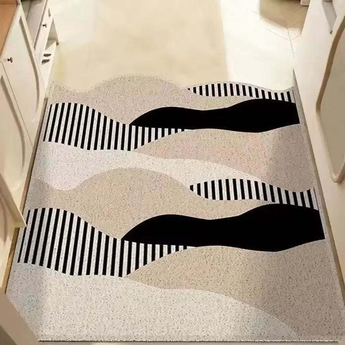 Tapis d'entrée en soie en forme de nuage