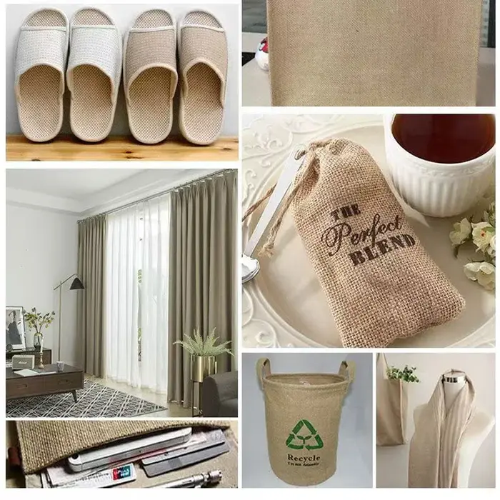 Toile de jute naturelle haute densité de 160 cm de large pour la décoration de mariages