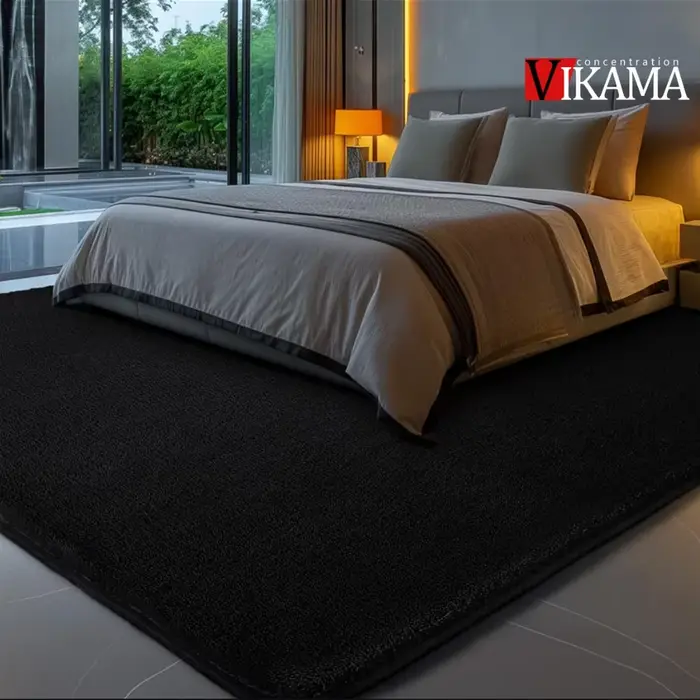 VIKAMA – tapis Shaggy minimaliste de couleur unie