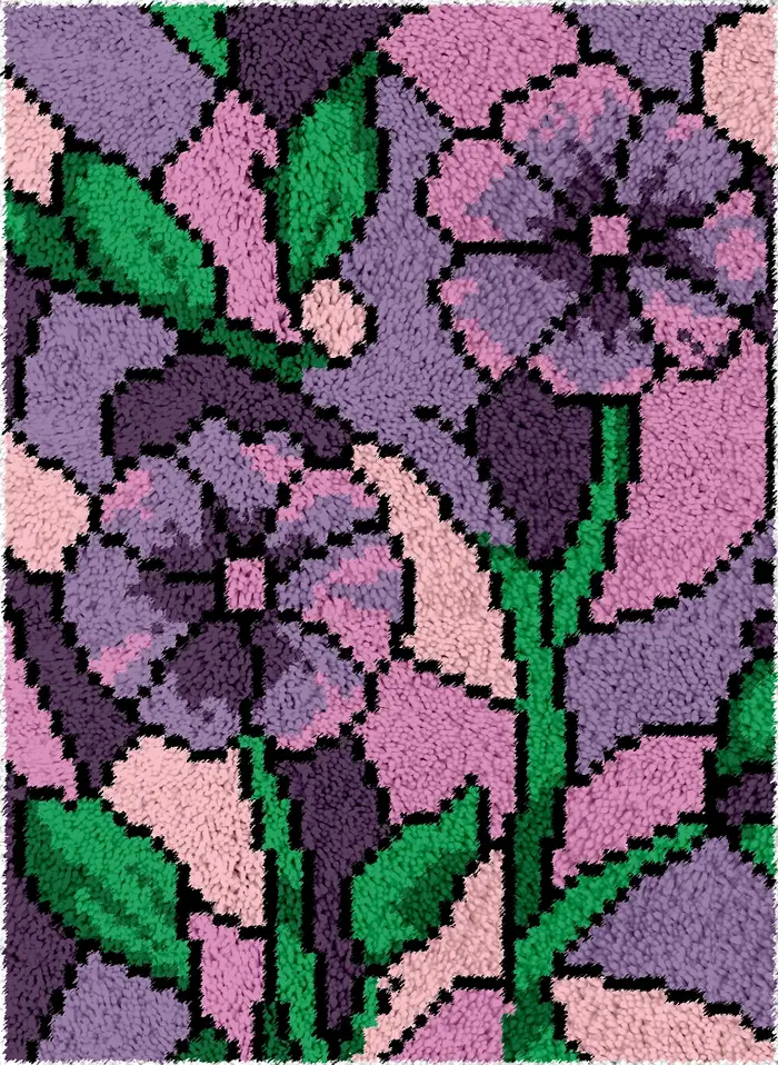 Tapis de noël broderie loquet crochet Kit dessin animé non défini loquet crochet tapis Kits paquet S