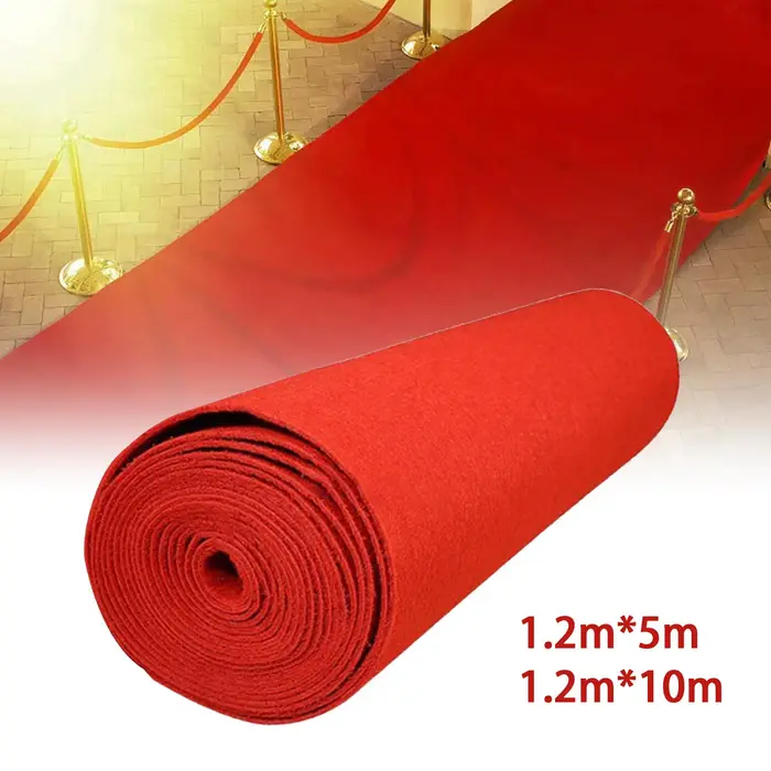 Tapis rouge de 1.2 mètres de large, antidérapant, Portable, robuste, pour mariage, allée rouge, pour