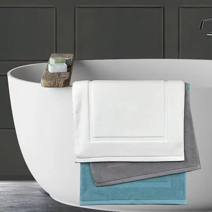 Serviette de sol blanche épaisse Jacquard SPA