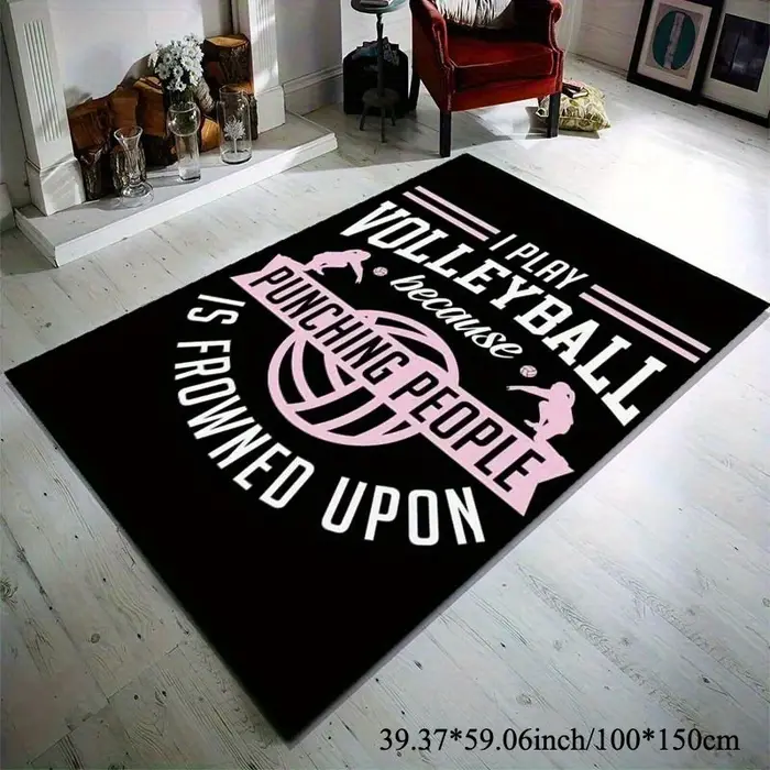 Tapis de volley-ball adapté à la chambre à coucher
