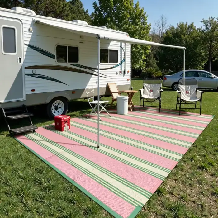 Tapis d'extérieur pliable VIKAMA pour camping-car