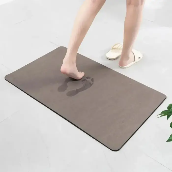 Tapis de sol en diatomite uni simple pour l'été