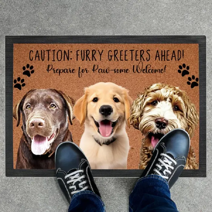 Tapis de bienvenue personnalisé pour chiens