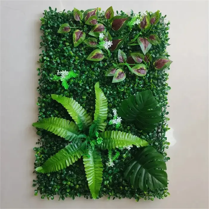 Panneaux muraux de plantes vertes artificielles, 1 pièce, Simulation de fond de plante, décoration m