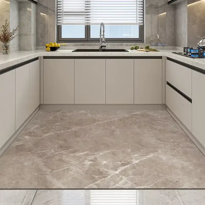 Tapis de sol en marbre de cuisine