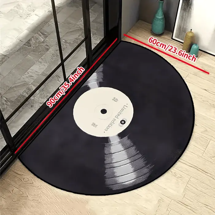 Tapis en forme de disque vinyle demi-cercle VIKAMA