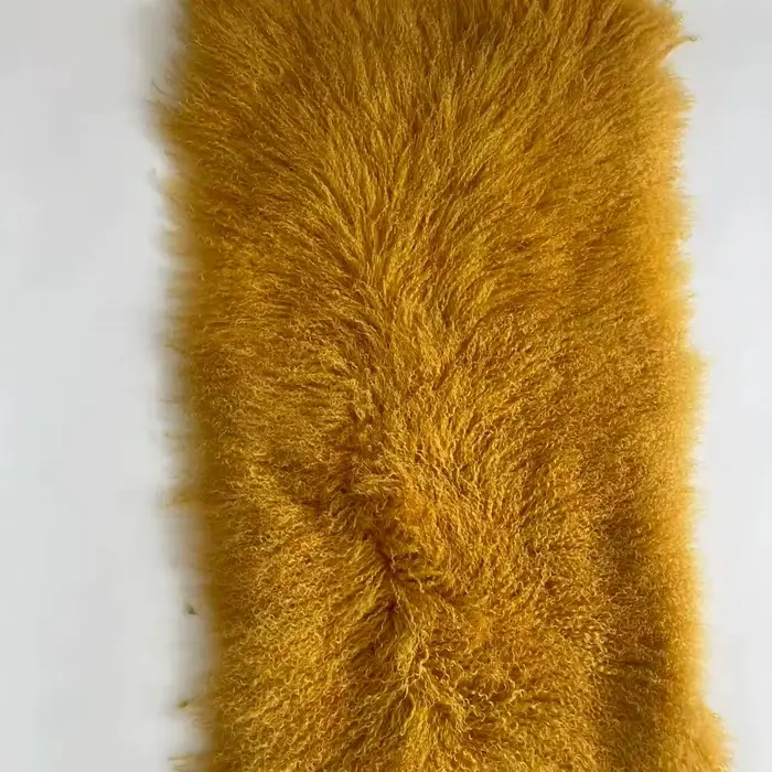 Tapis en fourrure de mouton de Mongolie naturelle en gros