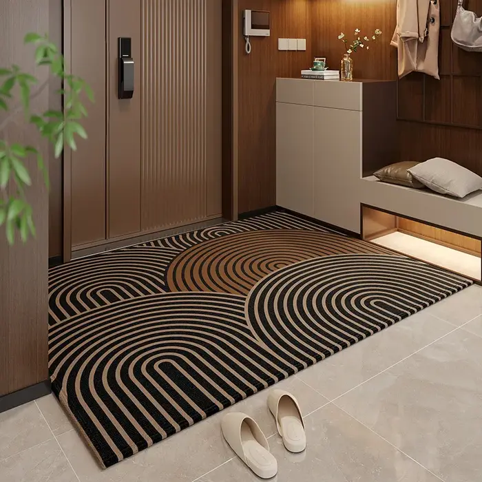 VIKAMA Tapis de couloir moderne à motifs géométriques