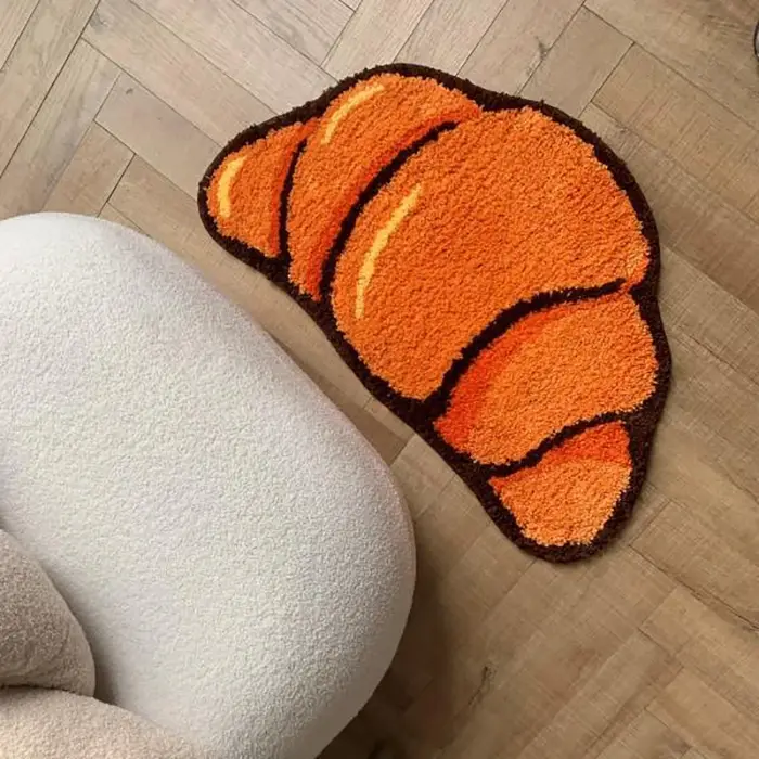 Tapis en Forme de Croissant pour Salon