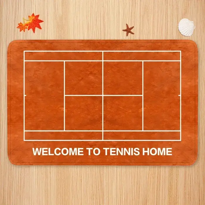 Tapis de porte de cour de tennis antidérapant