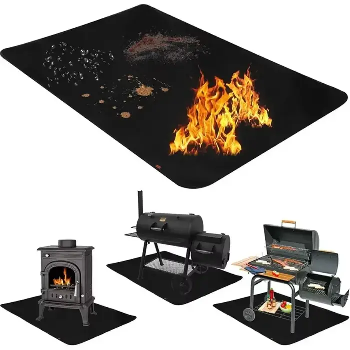 Tapis de protection anti-graisse pour barbecue