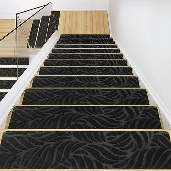 1/3 pièces 20x76cm lavable antidérapant marches d'escalier tapis de protection