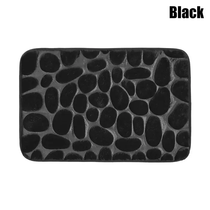 Tapis de bain antidérapant, 40x60cm, galets souples, pour salon, paillasson de salle de bain
