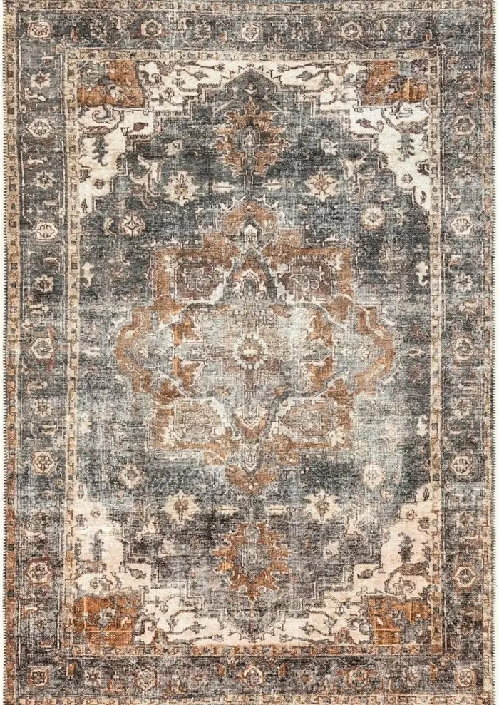 Tapis luxueux imprimé Vintage rouge