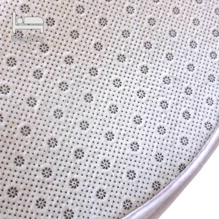 Tapis rond personnalisé en velours de corail imprimé