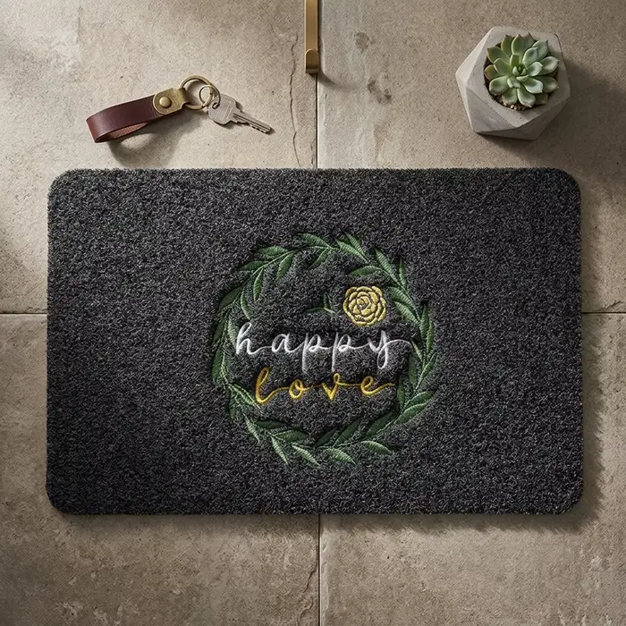 Tapis d'entrée en PVC antidérapant