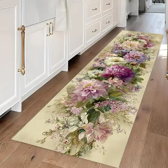 Tapis de sol à motif Floral