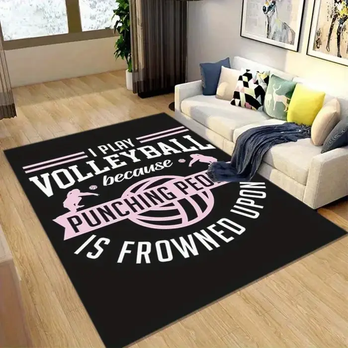 Tapis de volley-ball adapté à la chambre à coucher