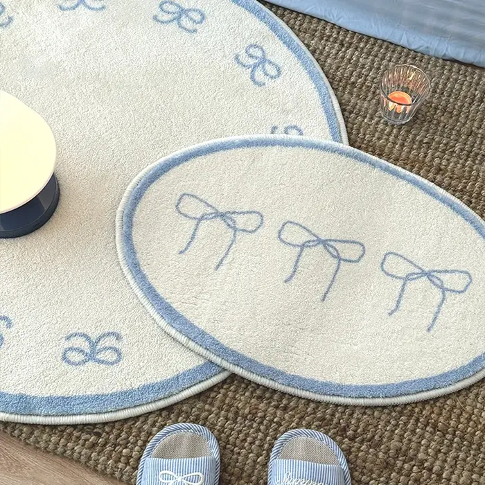 VIKAMA coréen maison tapis salle de bain Imitation cachemire fil Super fin absorbant anti-dérapant et résistant à la