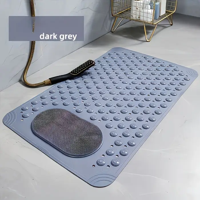 Tapis de bain antidérapant avec fonction massage - Tapis de douche à séchage rapide, tapis de salle