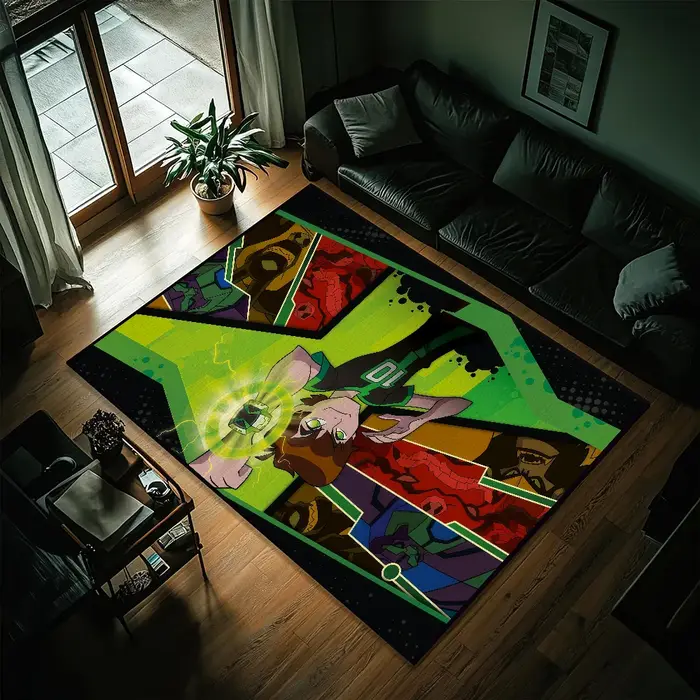 Dessin animé b- ben monstre 10 petit tapis chevet cuisine bain salon maison chambre