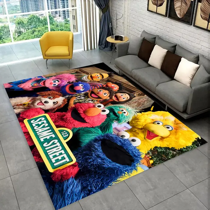 S-sésame Street TV tapis de dessin animé mignon pour chambre salon canapé paillasson de maison décor