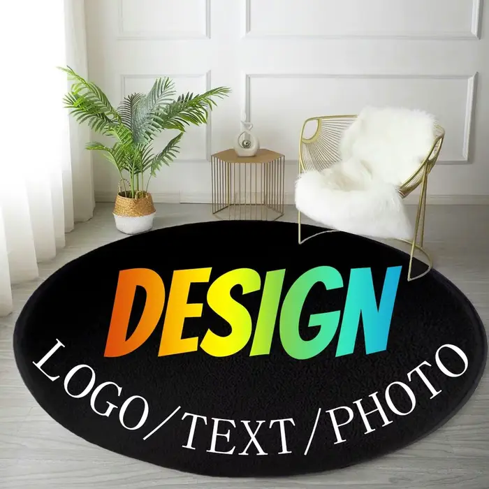 Tapis rond personnalisé