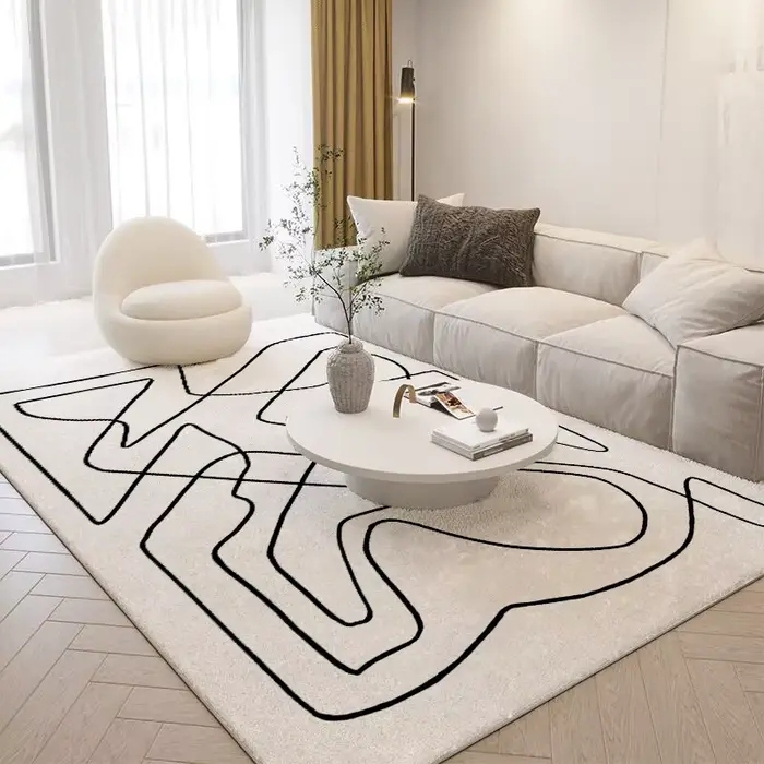 Tapis en peluche de Style nordique