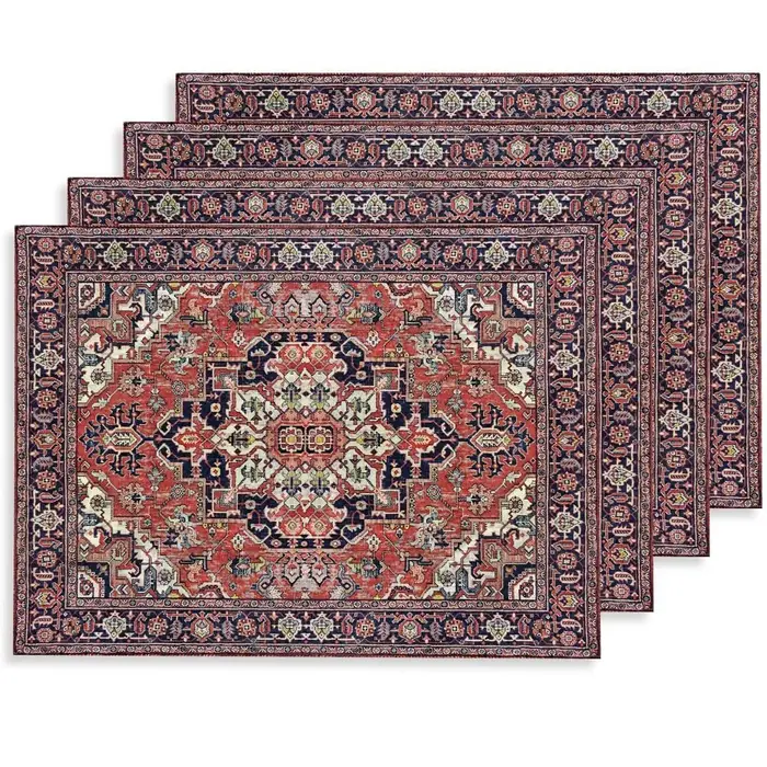 Ensemble de sets de table en tapis persan