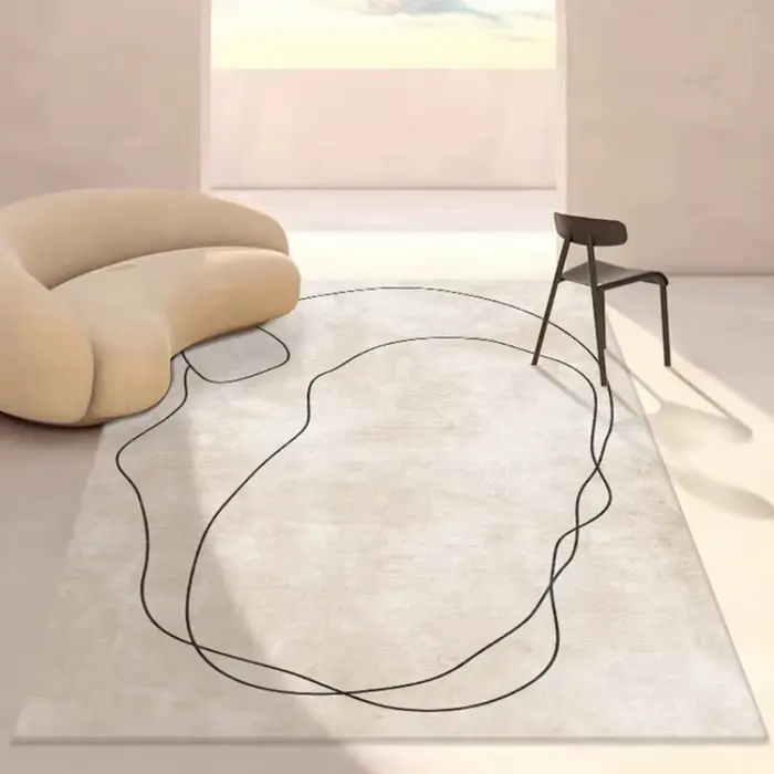 Tapis irrégulier de Style Ins pour décoration de salon