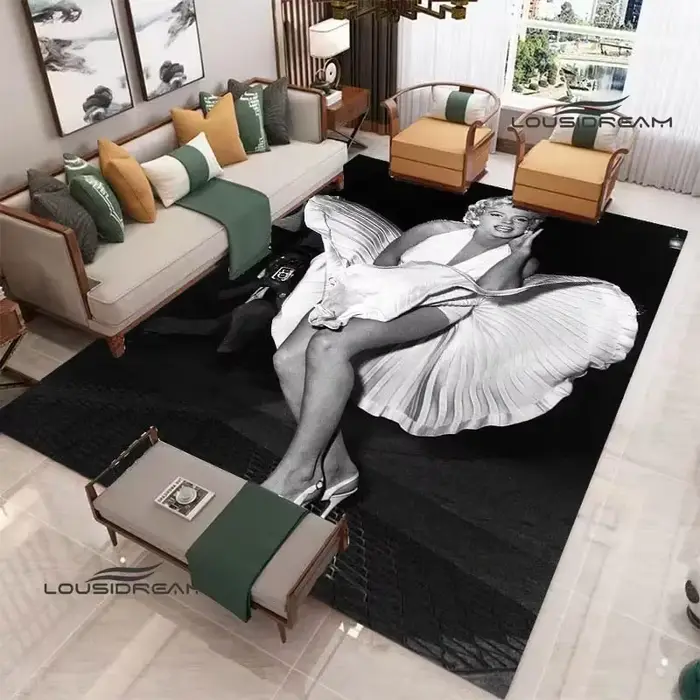 Marilyn Monroe tapis imprimé décoration de chambre tapis de Yoga tapis extérieur tapis de zone tapis antidérapant décor de chambre cadeau d'anniversaire