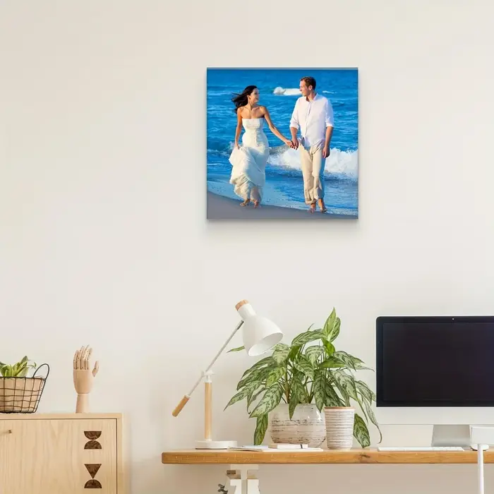 Toile d'art photo personnalisée — Décoration murale exquise pour salons et chambres à coucher — Le cadeau personnalisé idéal pour les occasions spéciales