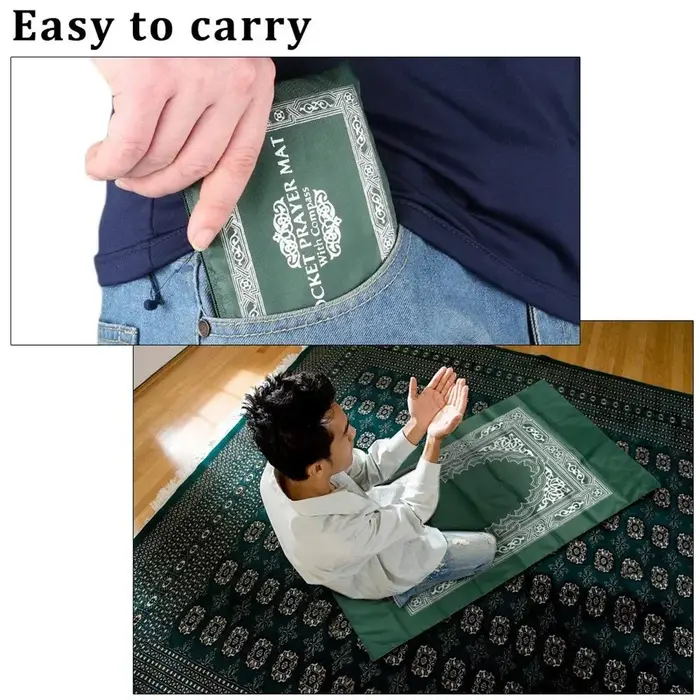 Tapis de prière de poche de prière Portable