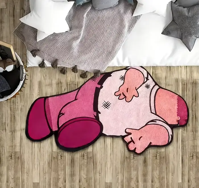 Tapis de personnage de dessin animé VIKAMA-tapis décoratif doux et antidérapant pour la maison