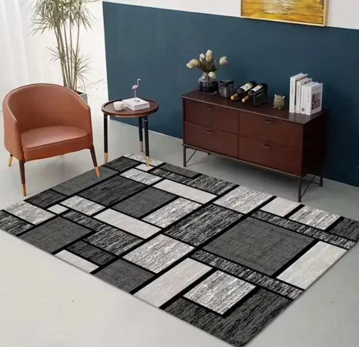 Tapis géométrique luxueux moderne