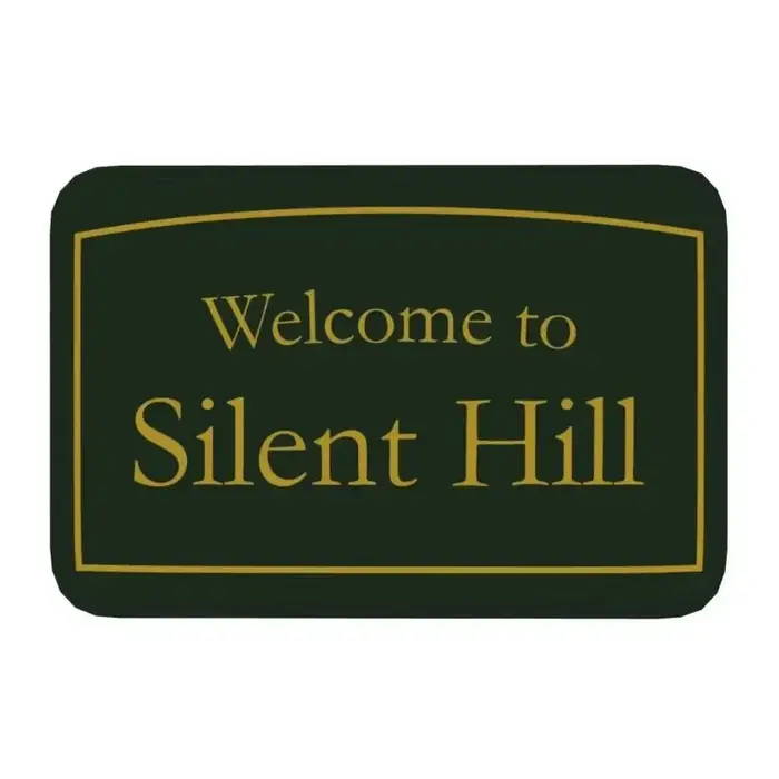 Paillasson d'entrée de bienvenue à Silent Hill, tapis de porte d'entrée antidérapant, décoration de