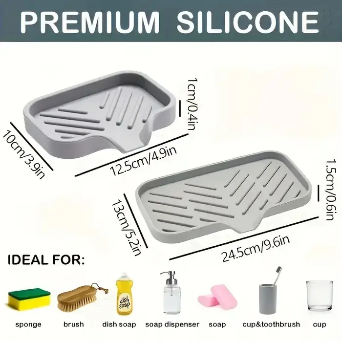 Plateau d'évier en Silicone avec vidange