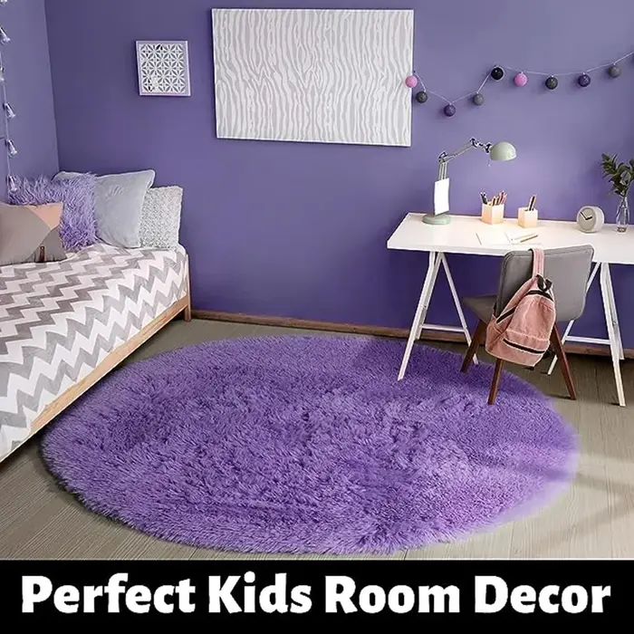 Tapis rond 11 couleurs pour chambre à coucher