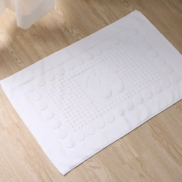 Tapis de bain en coton absorbant l'eau non ald