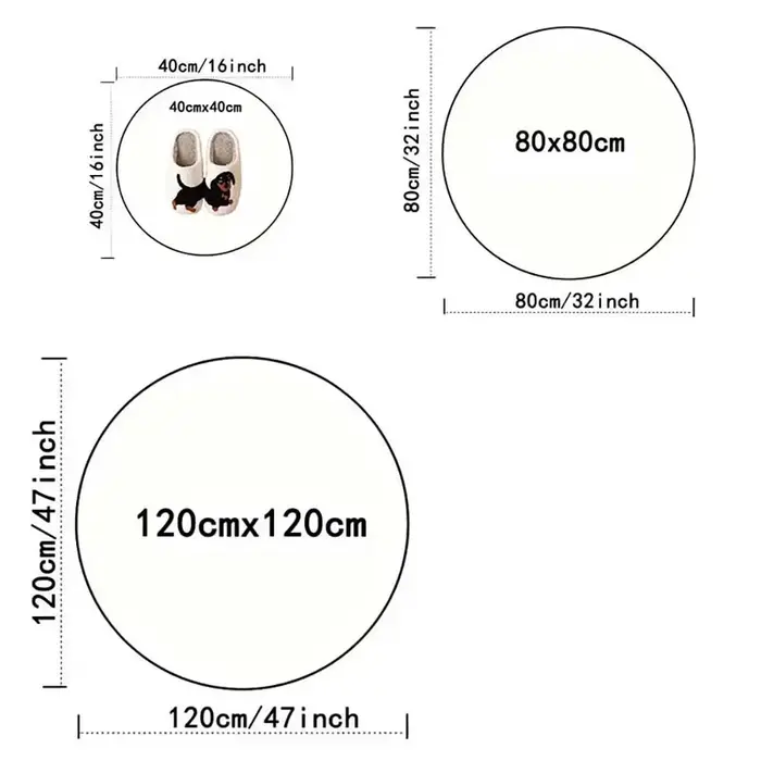 Tapis rond médaillon persan vert foncé et terre cuite