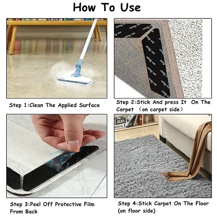 ✦ Autocollant antidérapant pour tapis
