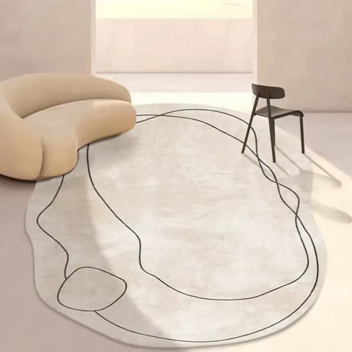 Tapis irrégulier de Style Ins pour décoration de salon