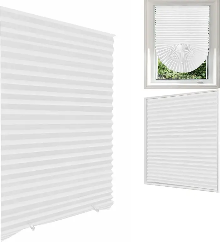 Jolis stores plissés pour portes de fenêtres, nuances pour la maison/enfants/chambre à coucher/cuisi