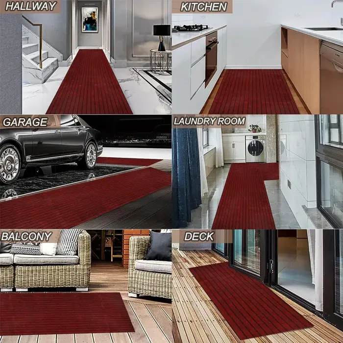 Tapis rayé classique pour porte